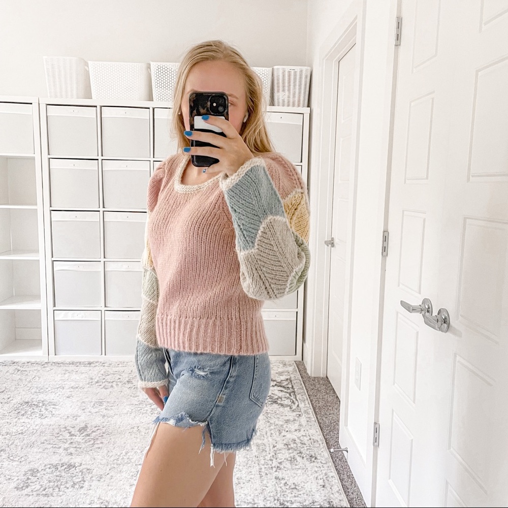 Loveshackfancy Aspyn Pullover Sweater Rainbow - image 3